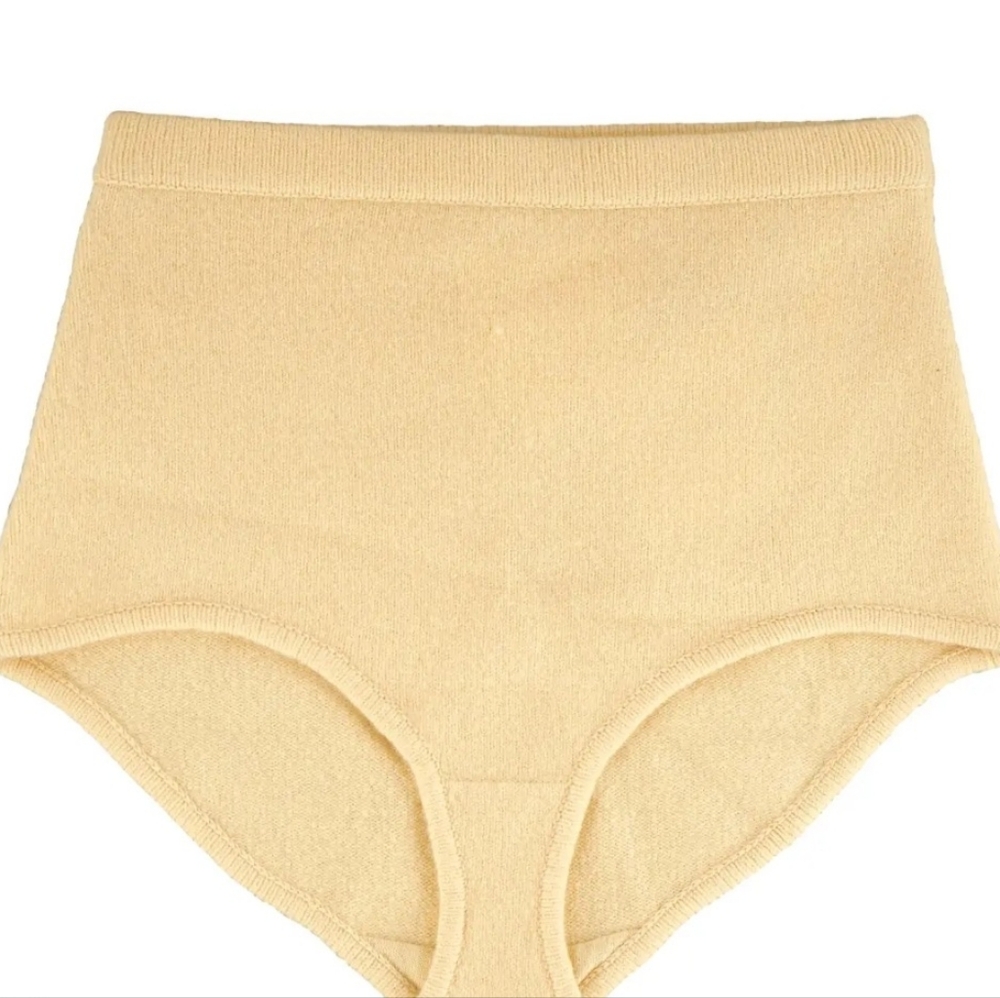 Sandro Paris Womens Wool Mini Shorts Yellow 36 FR